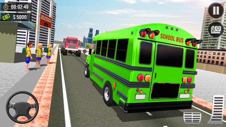 City School Coach Bus Drive 3D截图5