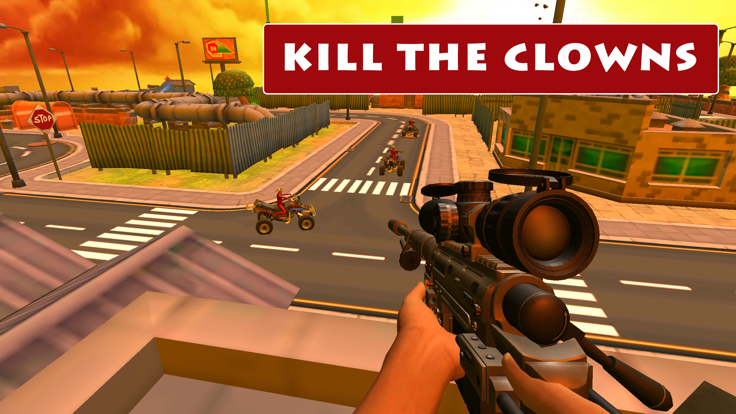 US Clown Sniper Gun Attack截图2