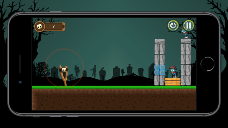 Zombie Town 2D physics截图3