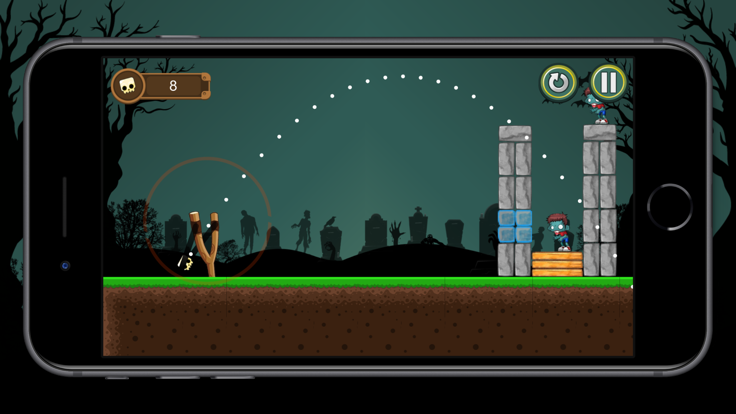 Zombie Town 2D physics截图2