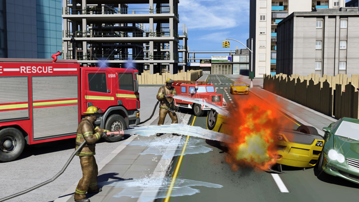 Fire Fighter Real Hero 3D截图3