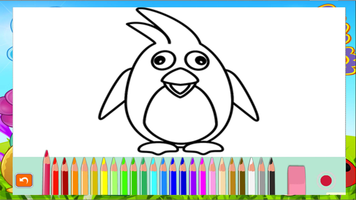 为孩子画动物着色页截图1