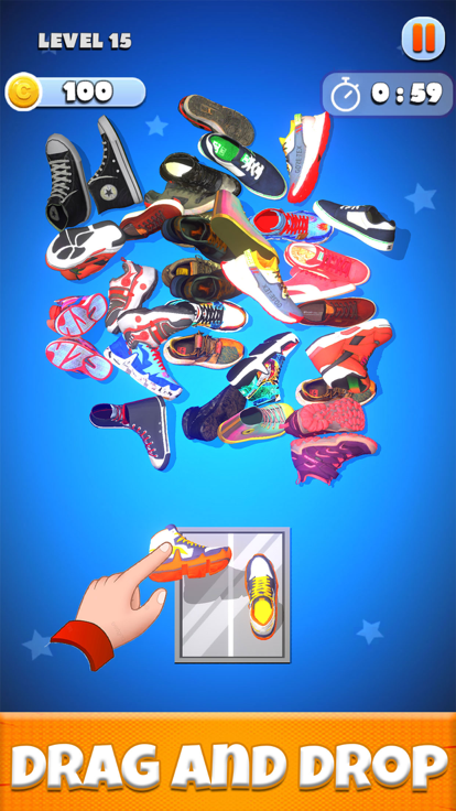 Sneaker Sort Puzzle Game截图2