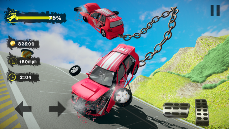 Chained Car Crash Beam Driving截图1