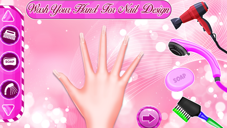 Nail Salon Girl Fashion Game截图3