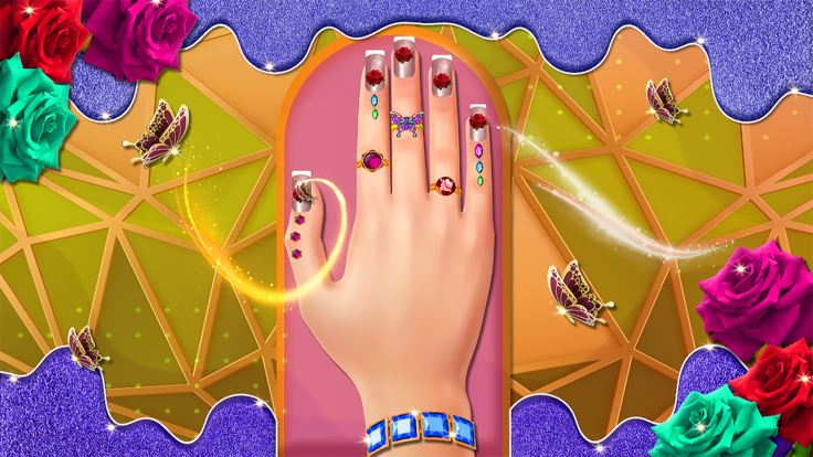 Nail Salon Girl Fashion Game截图4