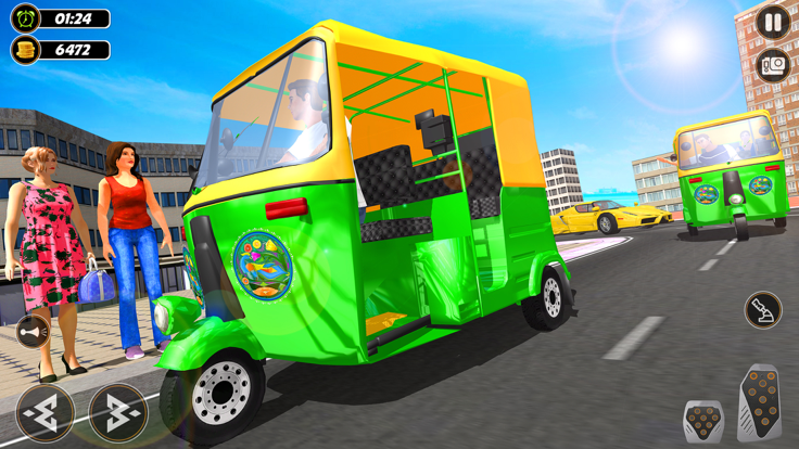 Indian Auto Rickshaw Drive 3D截图3