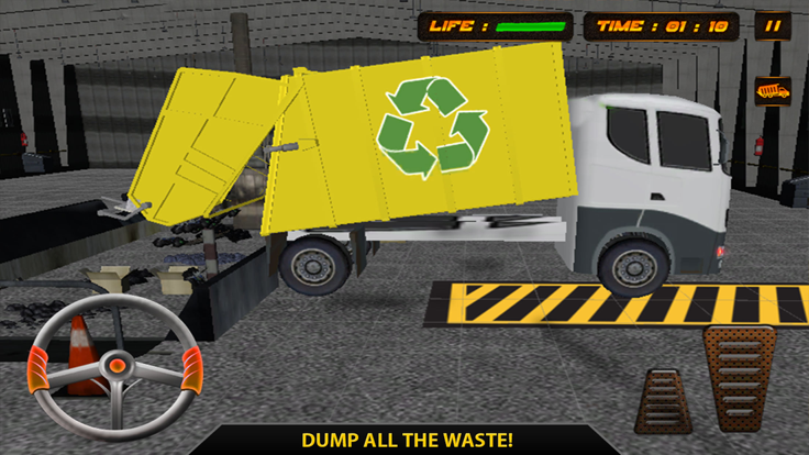 Modern City Garbage Dump Truck Driver 3D Simu截图3