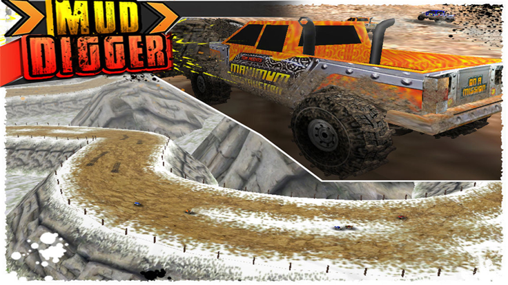 Mud Digger Simulator Racing截图3