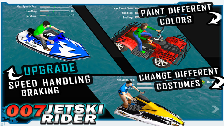 007 JetSki Rider  Bike Race截图4