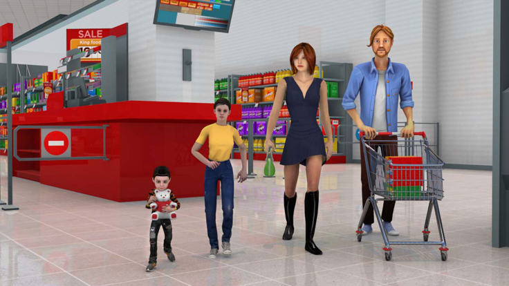 Hypermarket Cashier Game 3D截图3