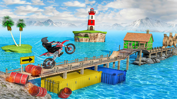 Motor Bike Stunt Racing Games截图3