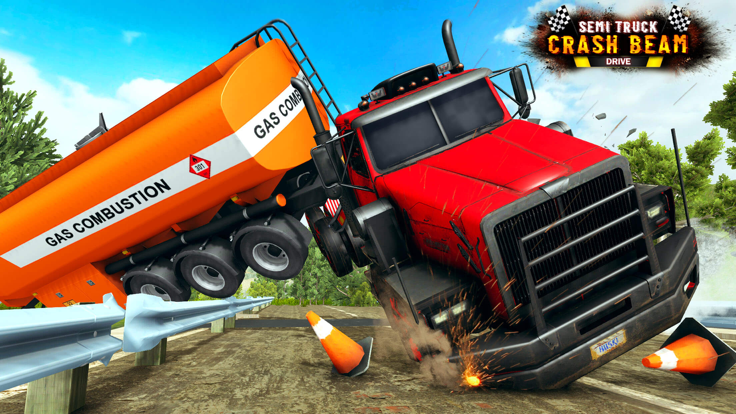 Semi Truck Crash Beam Drive截图3