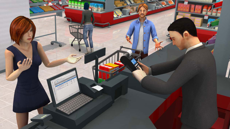 Hypermarket Cashier Game 3D截图4