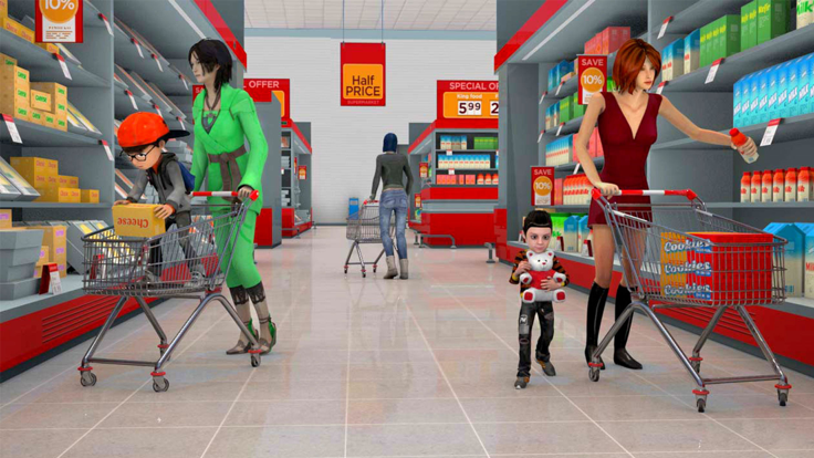 Hypermarket Cashier Game 3D截图5