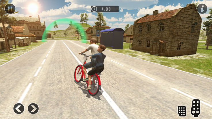 Kids BMX Bicycle Taxi Sim 2018截图3