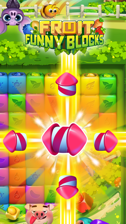 Fruit Funny Blocks farm cubes截图1