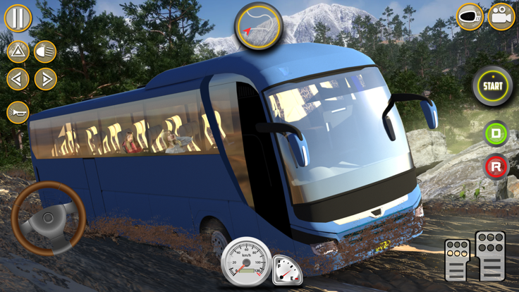 Offroad Mud Bus Simulator Game截图1