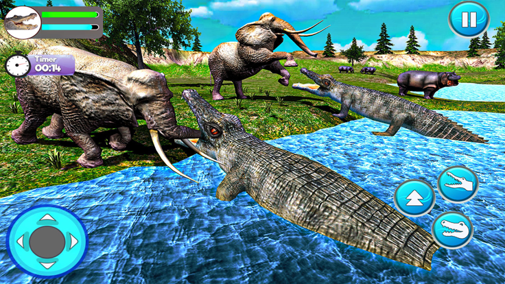 Crocodile Attack Wild Sim Game截图4