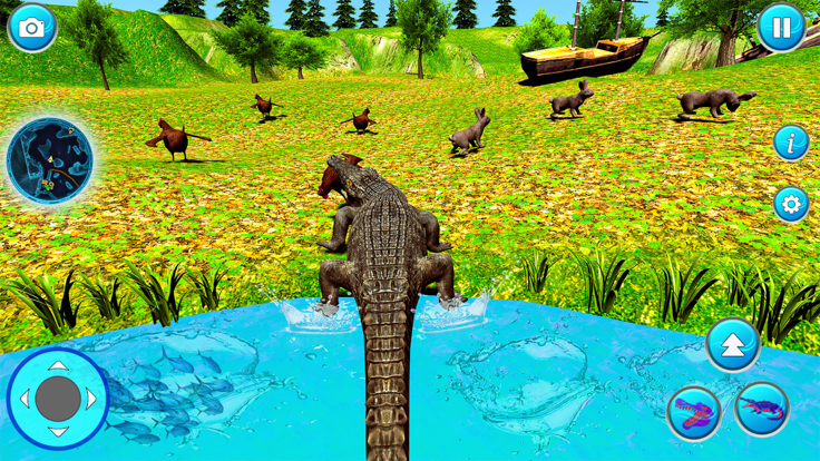 Crocodile Attack Wild Sim Game截图1