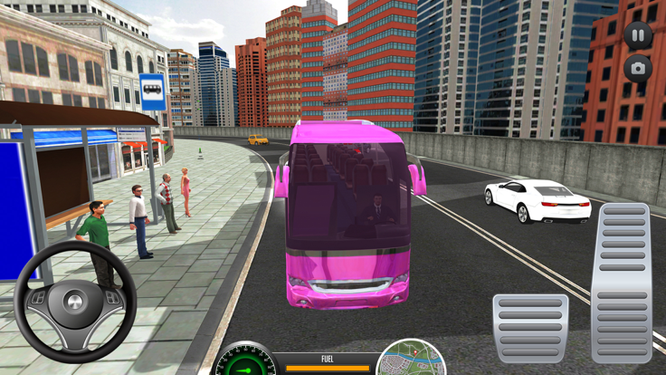 Modern Bus Driving Games 3D截图2