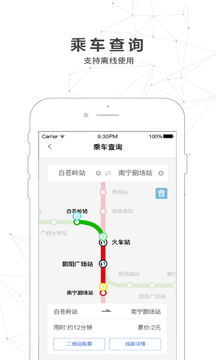 南寧軌道交通截圖
