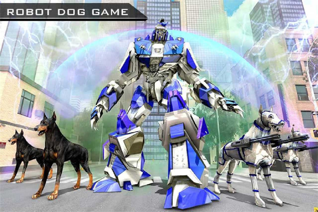 US Police Robot Dog - Police Plane Transport Game截图5