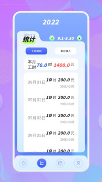 上班記工時截圖