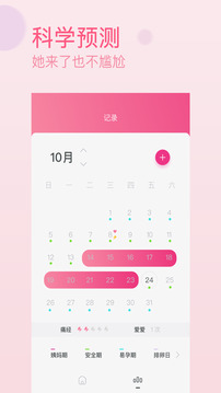 大姨媽日歷截圖
