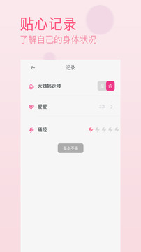 大姨媽日歷截圖