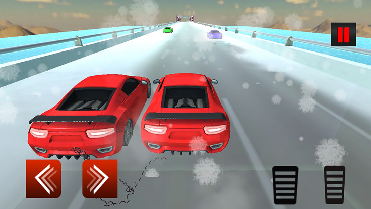 Chained Car Race In Snow截图3