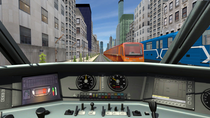 行驶在城市地铁列车辛3D截图5
