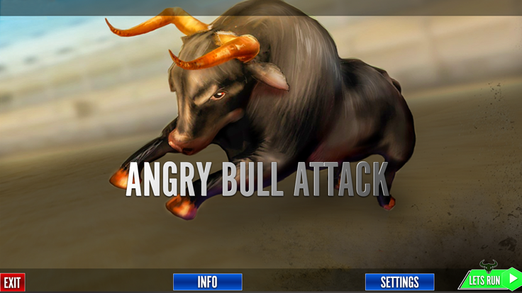 Wild angry Bull Attack Game 3D截图5