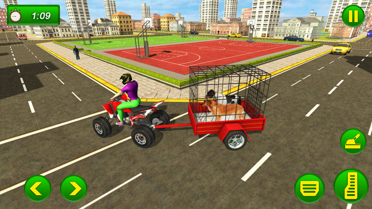 Pet Transport  Atv Dog Game截图2