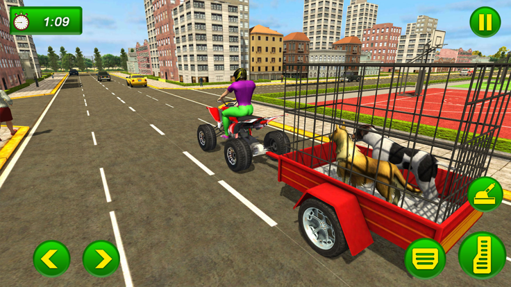 Pet Transport  Atv Dog Game截图4