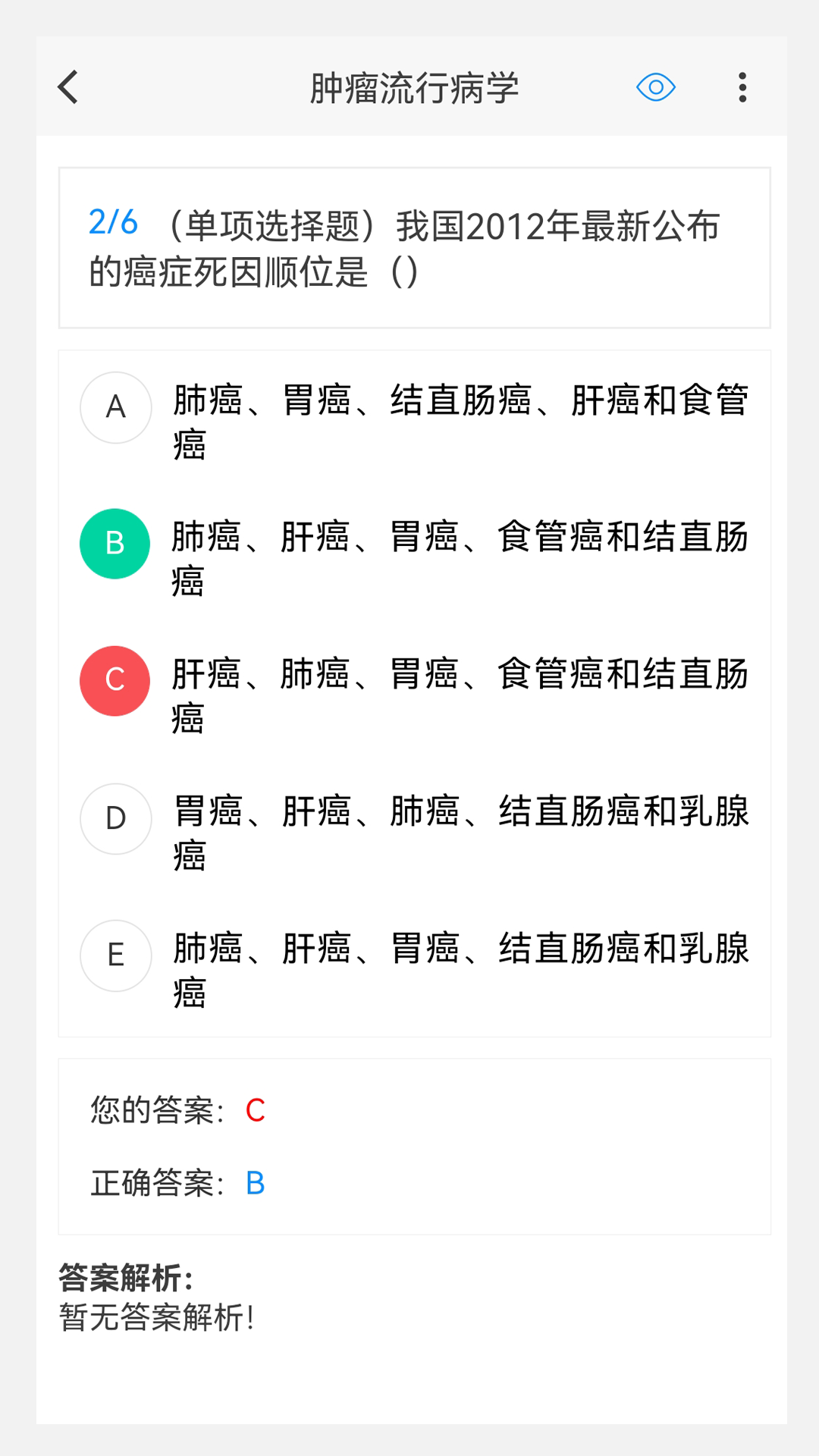 肿瘤外科学新题库v1.2.0截图1