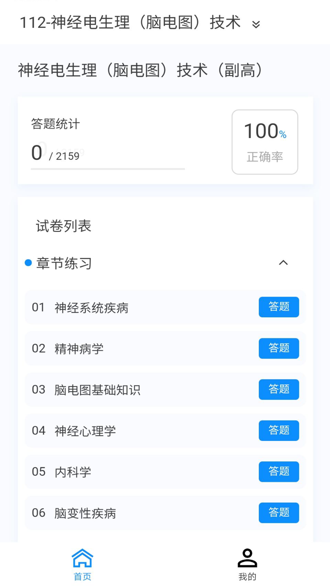 神经电生理技术新题库v1.1.0截图4