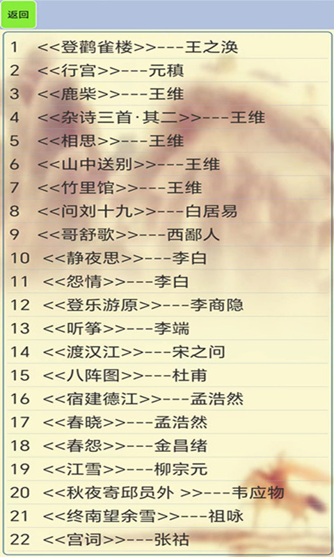 古詩(shī)詞筆記截圖預(yù)覽