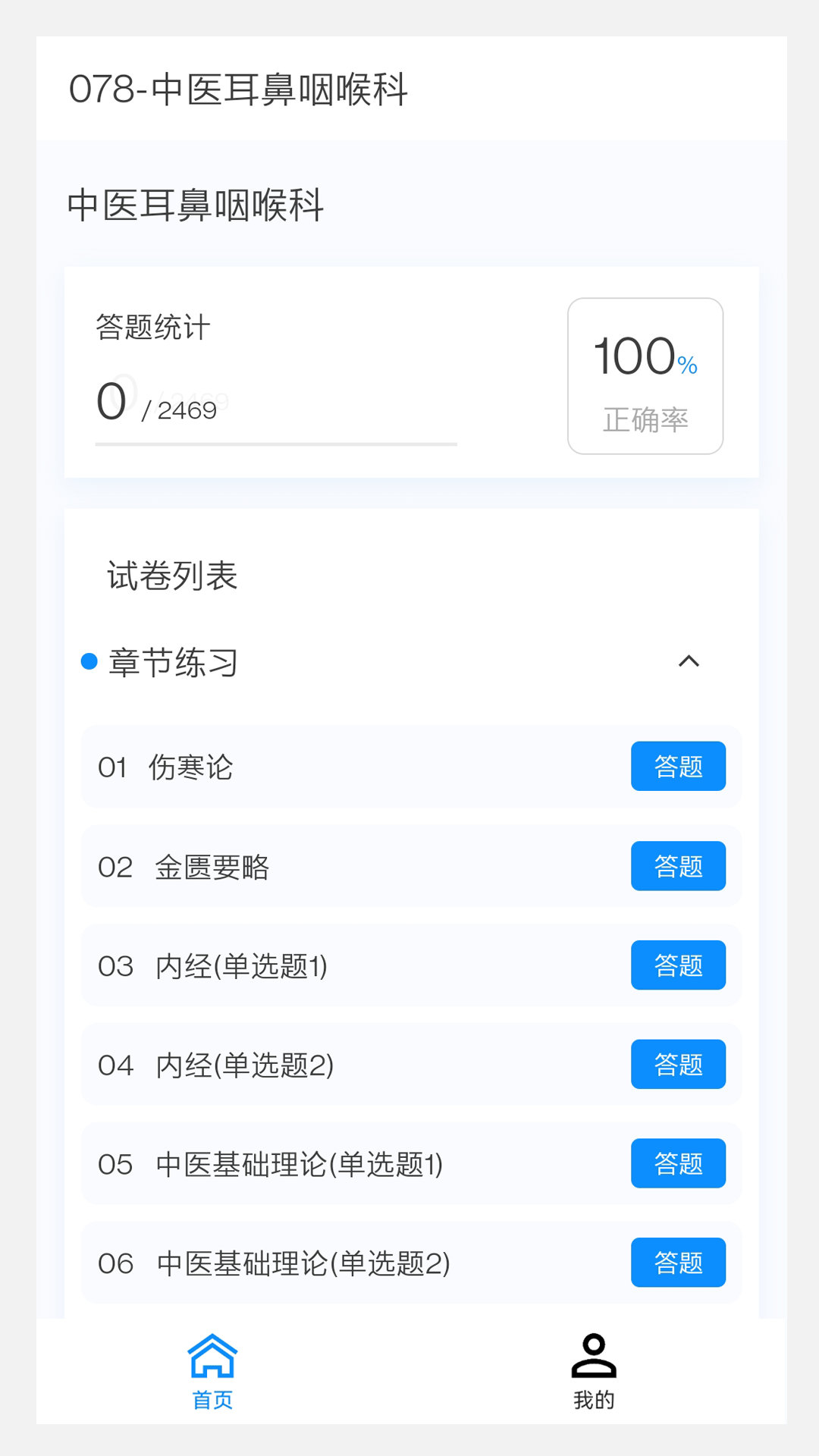 中医耳鼻咽喉科学新题库v1.2.0截图4