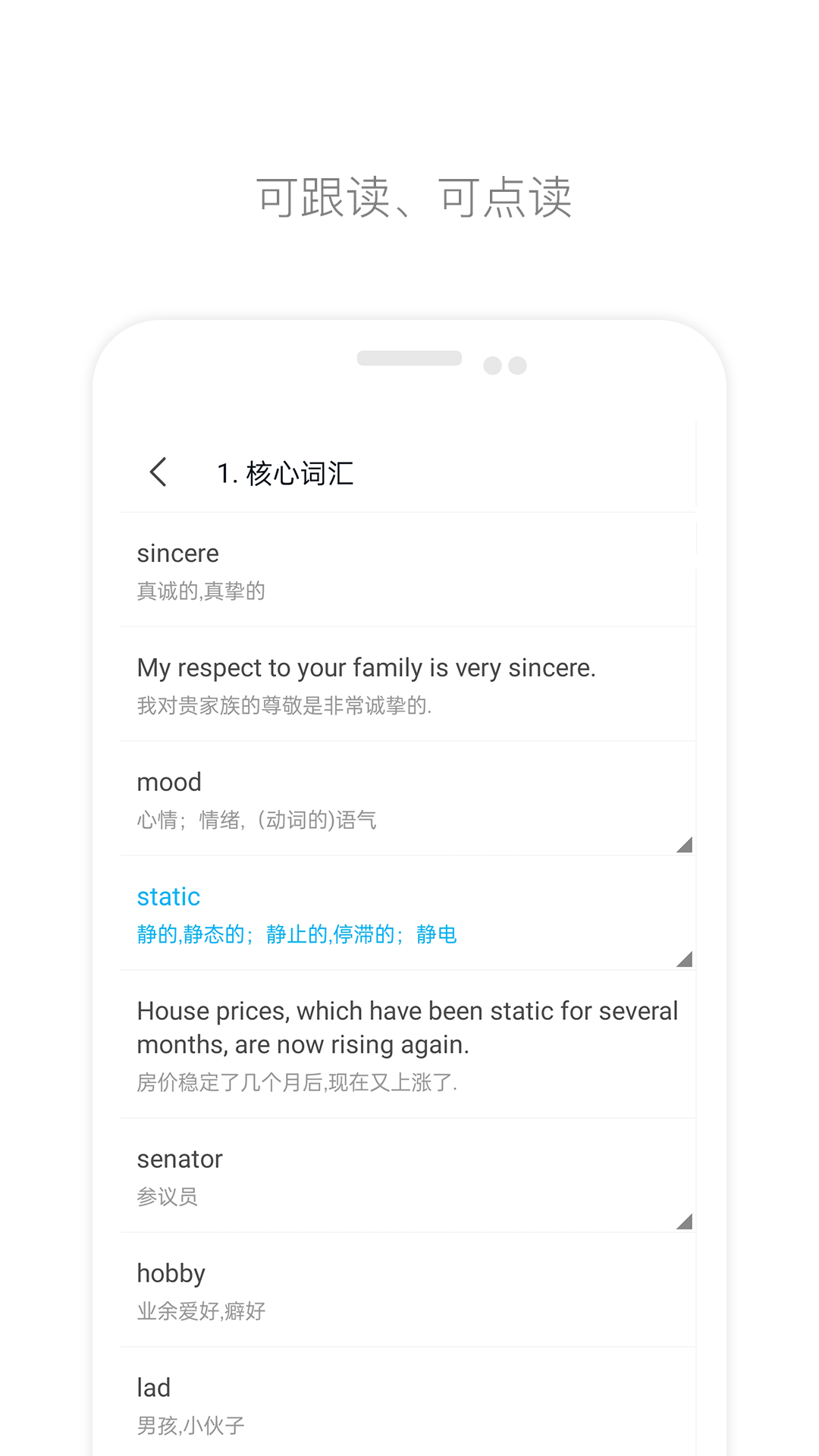 掌上英语四级v1.1截图2