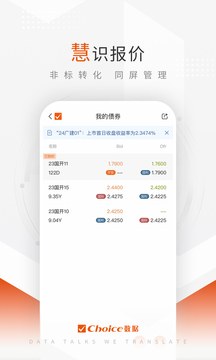 Choice數(shù)據(jù)截圖