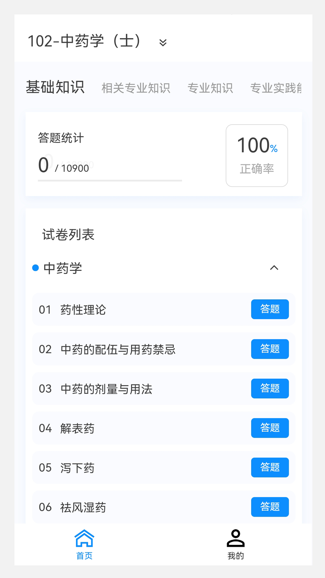 初级护师100题库截图4