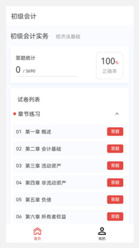 初級會計原題庫截圖