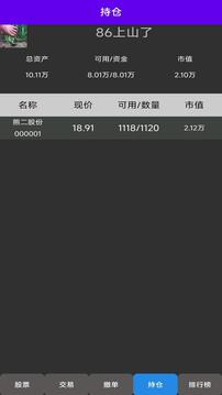 真實炒股截圖