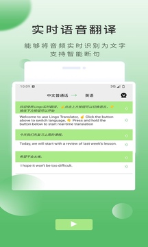 Lingo實(shí)時(shí)翻譯截圖