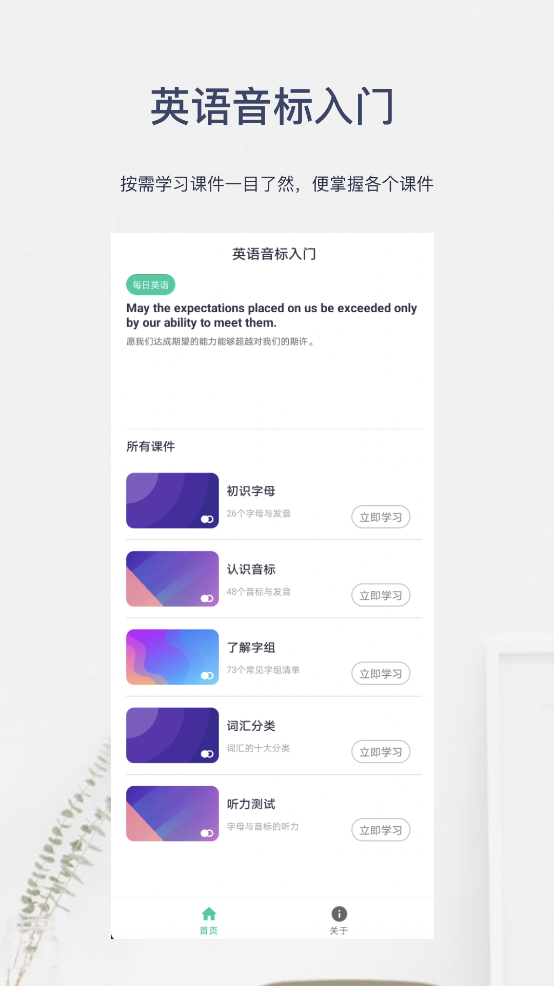 英語音標入門截圖預覽