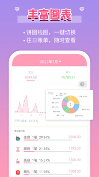 女生記賬截圖