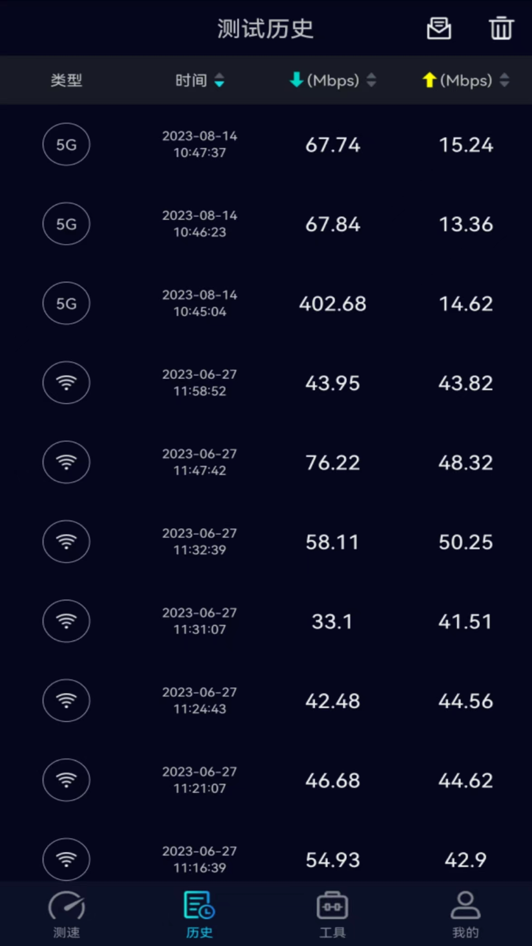 Speedtest5g截图4