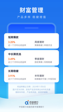 百信銀行截圖