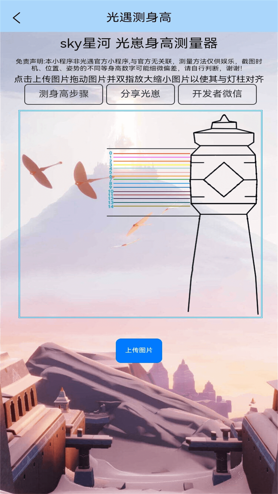 sky星河光遇測身高截圖預覽